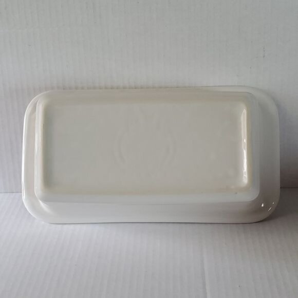Fiestaware Fiesta CERAMIC Loaf Pan Baking Bakeware Cookware Bake Baker Dish Whit - Picture 7 of 11